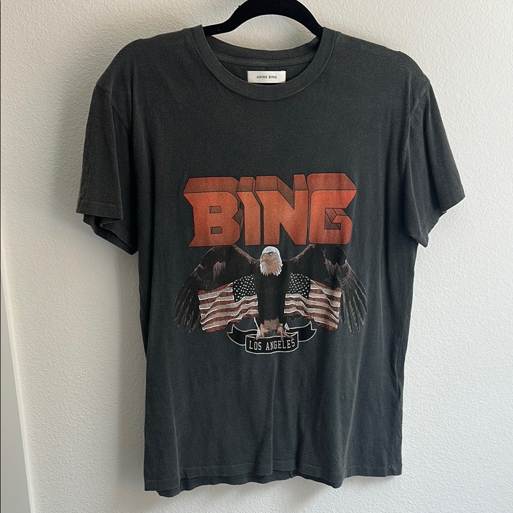 Anine Bing Charcoal Tee
